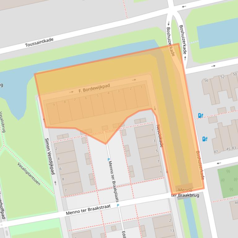 Kaart van postcodegebied 2321WB.