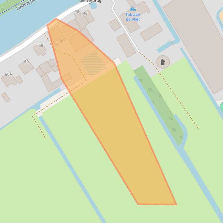 Kaart van postcodegebied 2323LD.