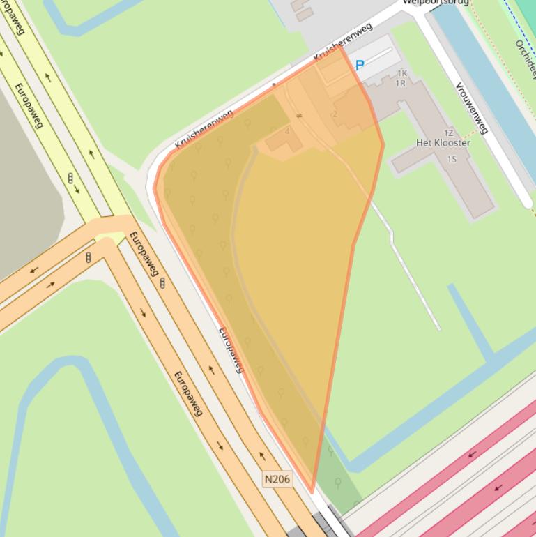 Kaart van postcodegebied 2323LH.