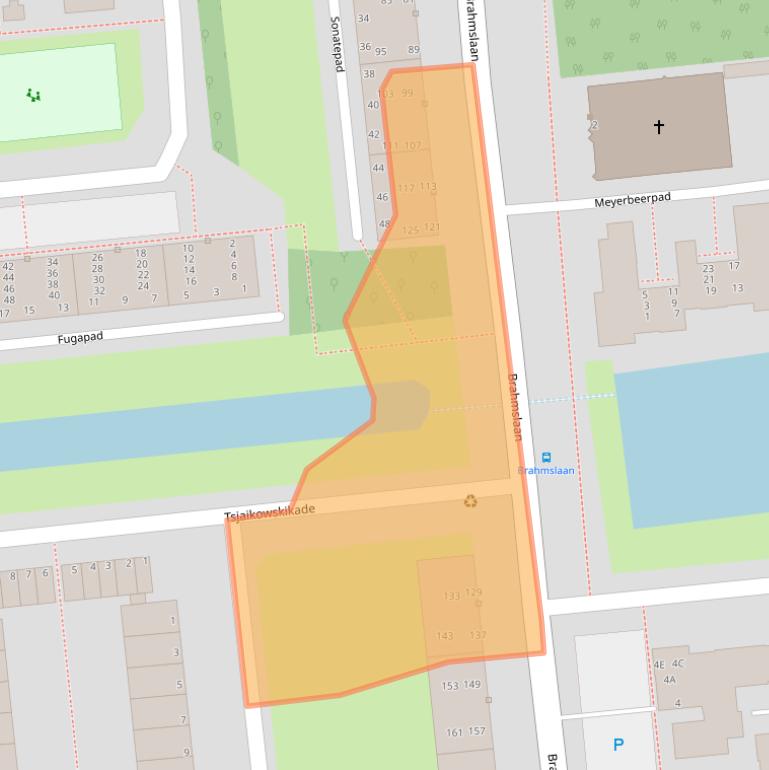 Kaart van postcodegebied 2324AE.