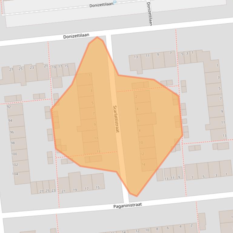 Kaart van postcodegebied 2324BD.