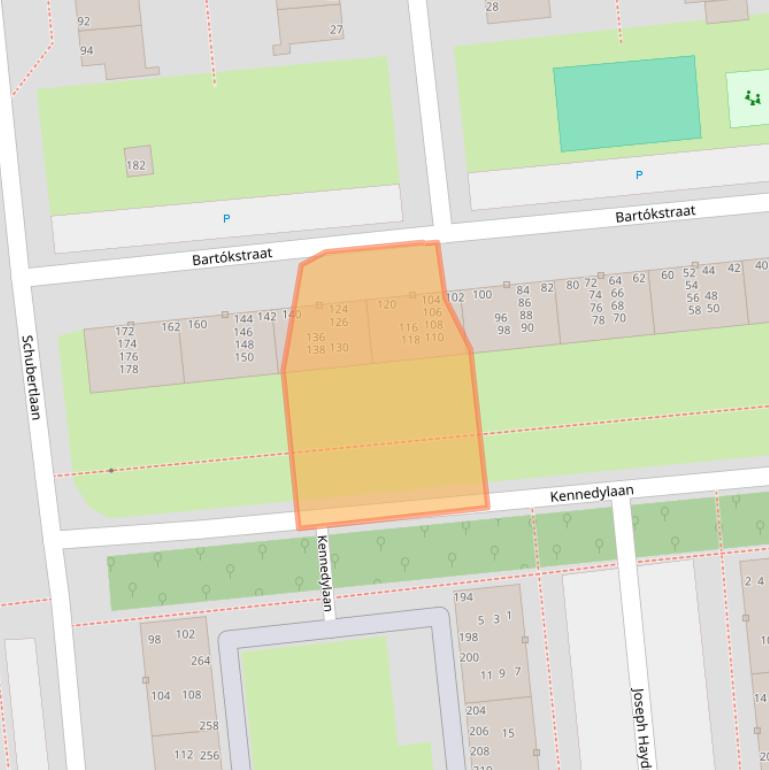 Kaart van postcodegebied 2324BL.
