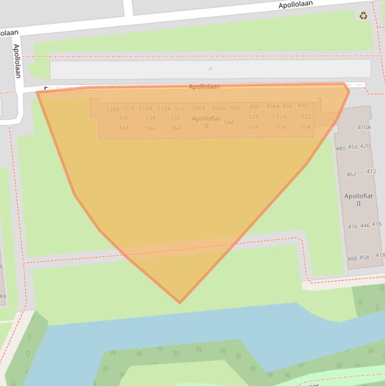 Kaart van postcodegebied 2324CH.