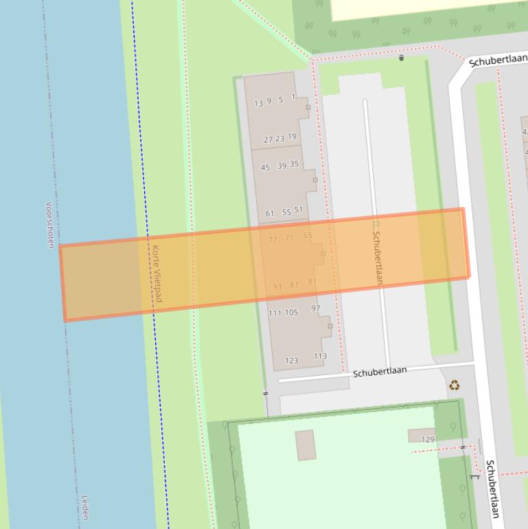 Kaart van postcodegebied 2324CP.