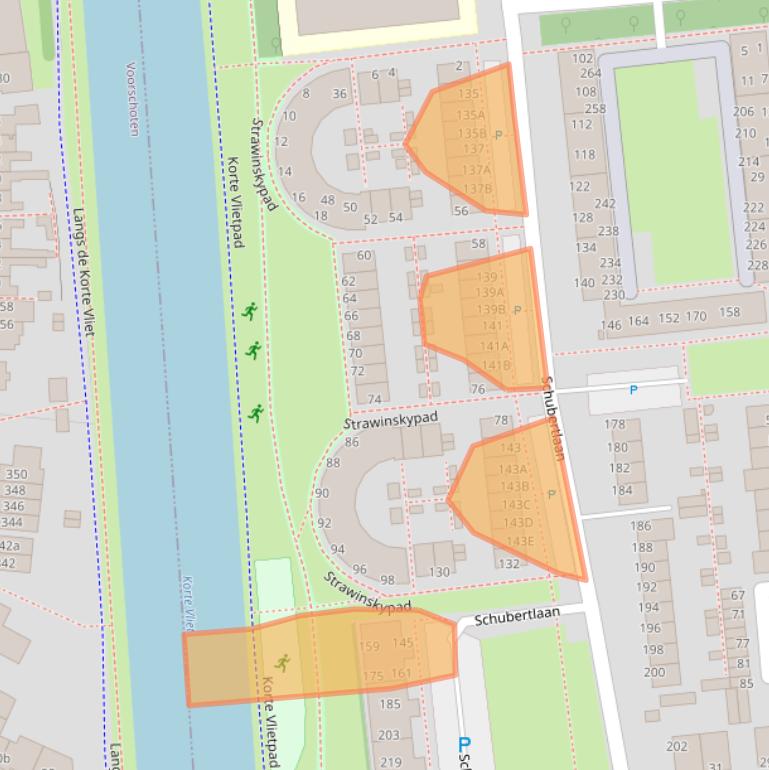 Kaart van postcodegebied 2324CS.