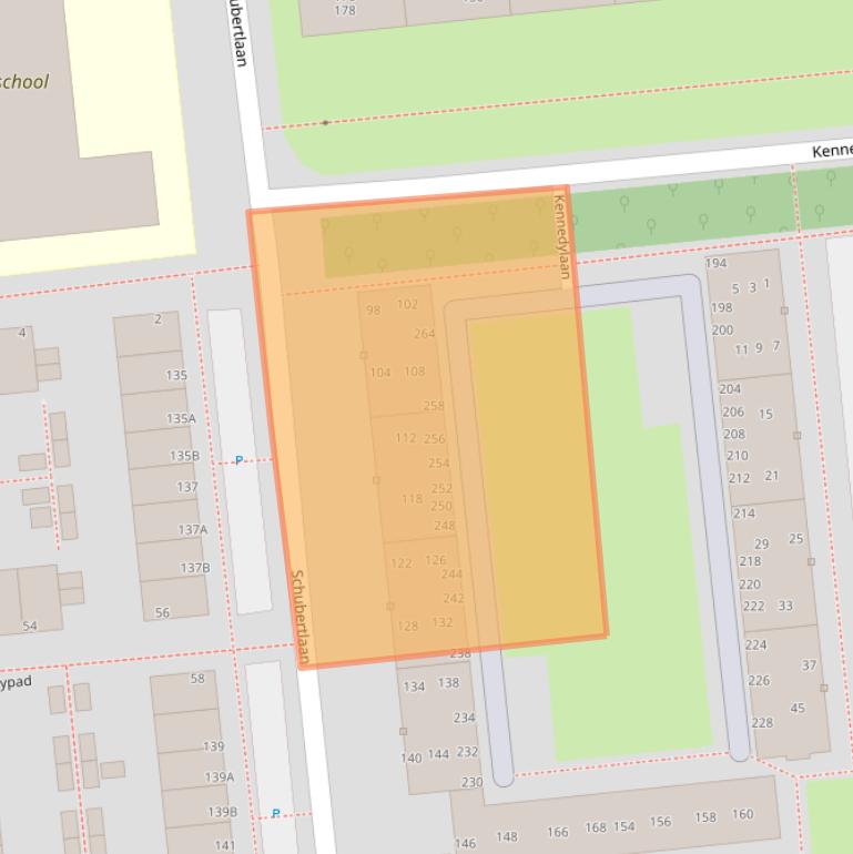 Kaart van postcodegebied 2324EA.