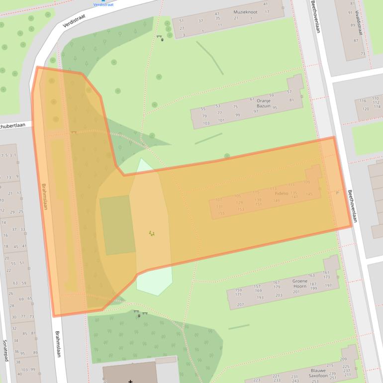 Kaart van postcodegebied 2324EH.