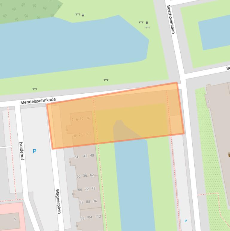 Kaart van postcodegebied 2324GC.