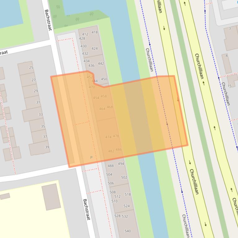 Kaart van postcodegebied 2324HA.