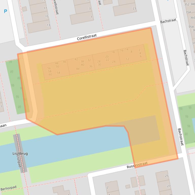 Kaart van postcodegebied 2324HP.