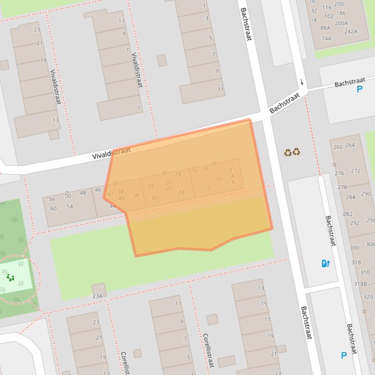 Kaart van postcodegebied 2324HV.