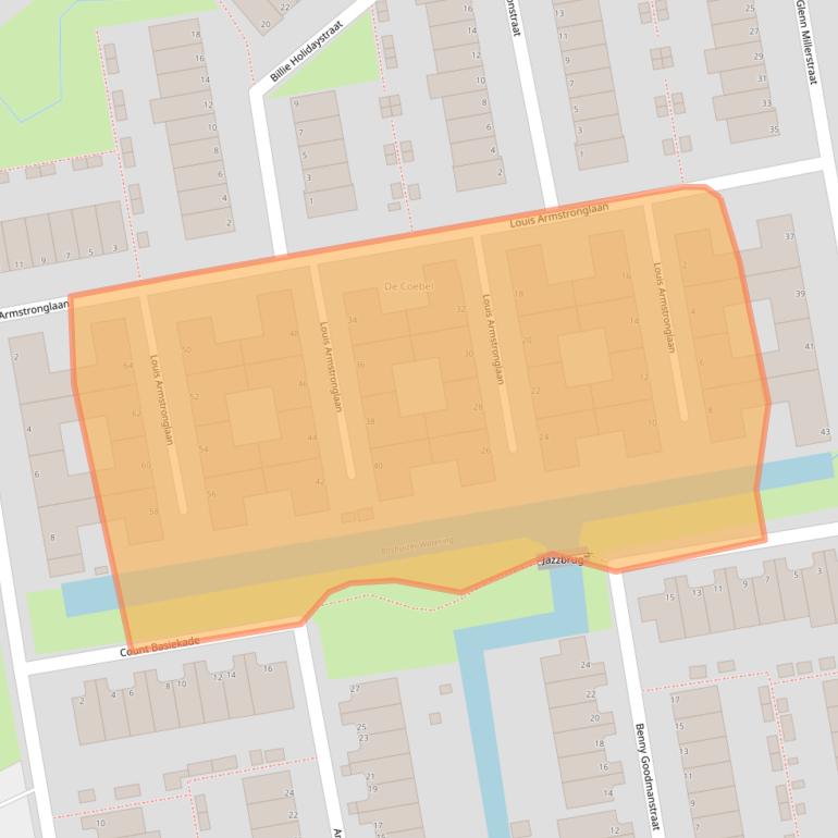 Kaart van postcodegebied 2324LH.