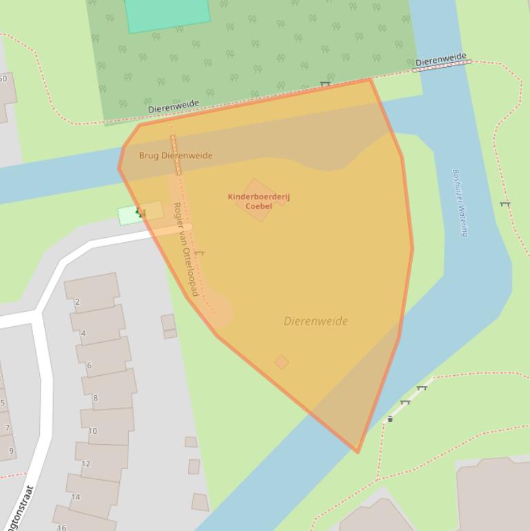 Kaart van postcodegebied 2324MA.