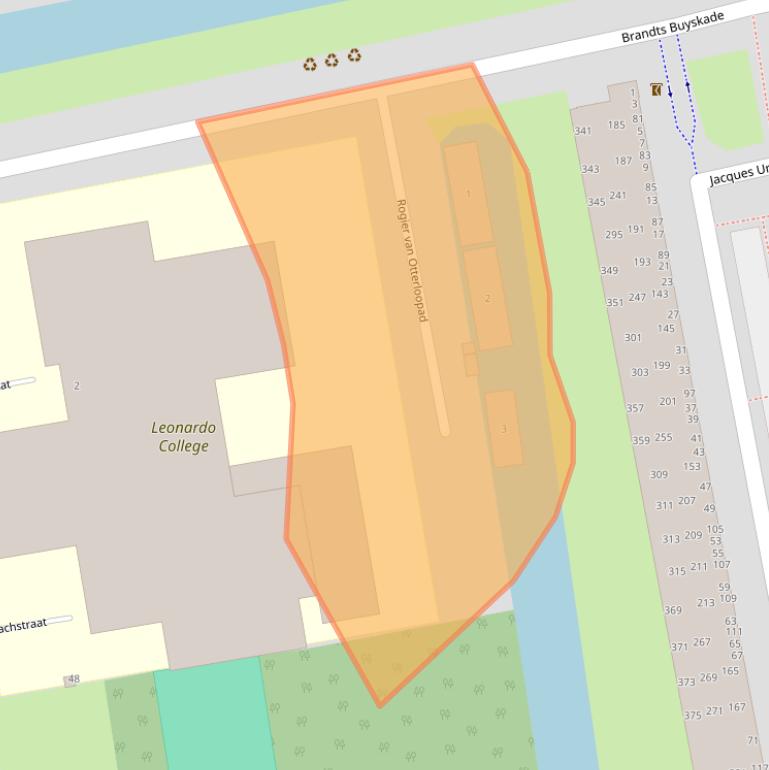 Kaart van postcodegebied 2324MB.