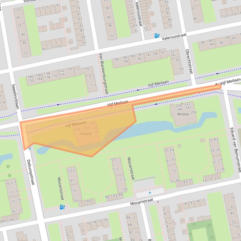 Kaart van postcodegebied 2324WS.