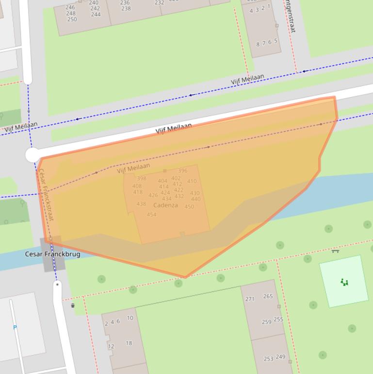 Kaart van postcodegebied 2324WV.