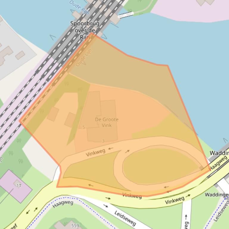 Kaart van postcodegebied 2331AV.