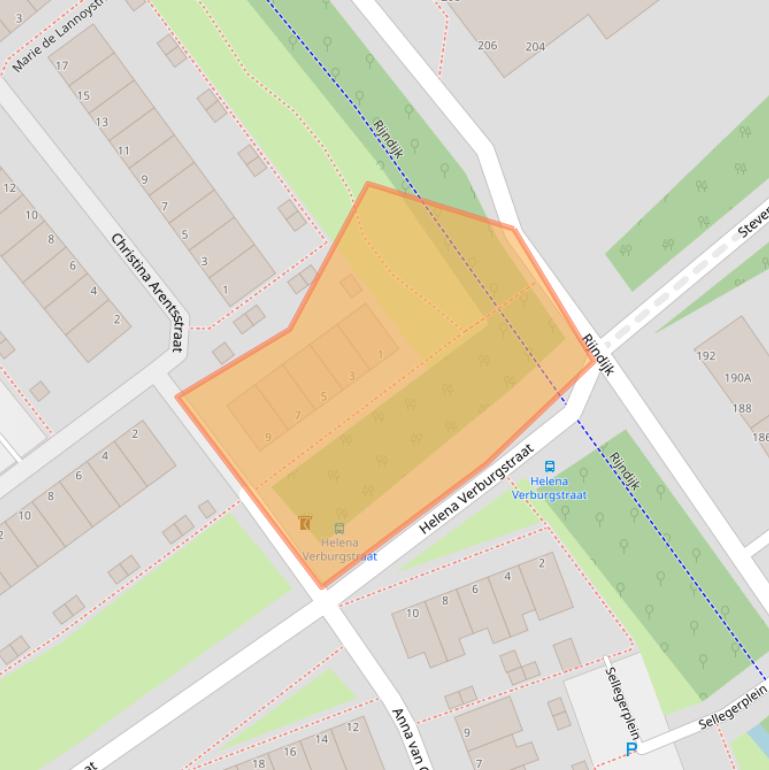 Kaart van postcodegebied 2331EA.