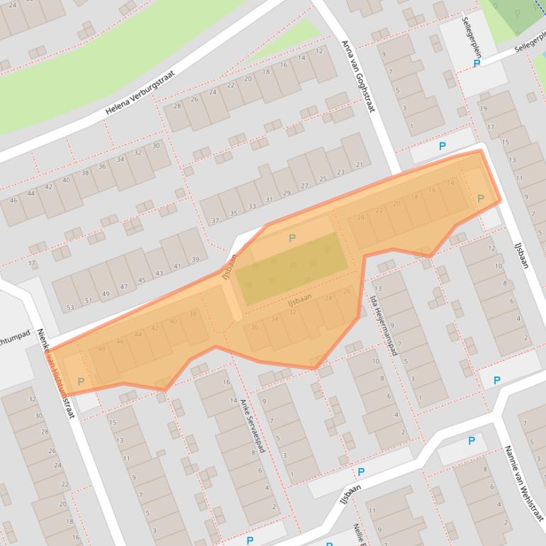 Kaart van postcodegebied 2331ER.