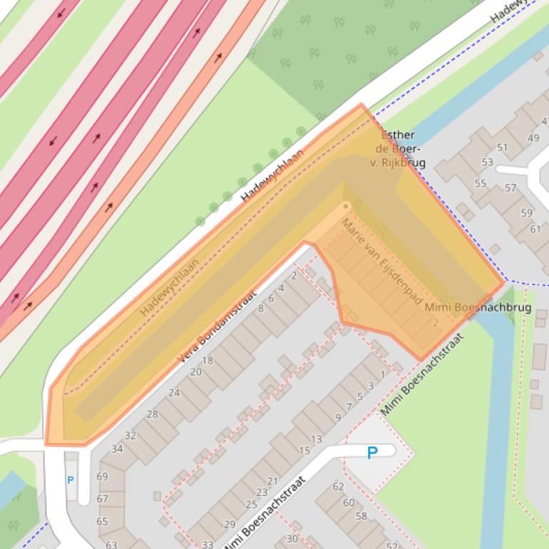 Kaart van postcodegebied 2331JL.