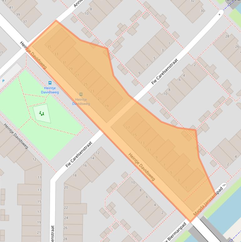 Kaart van postcodegebied 2331KM.