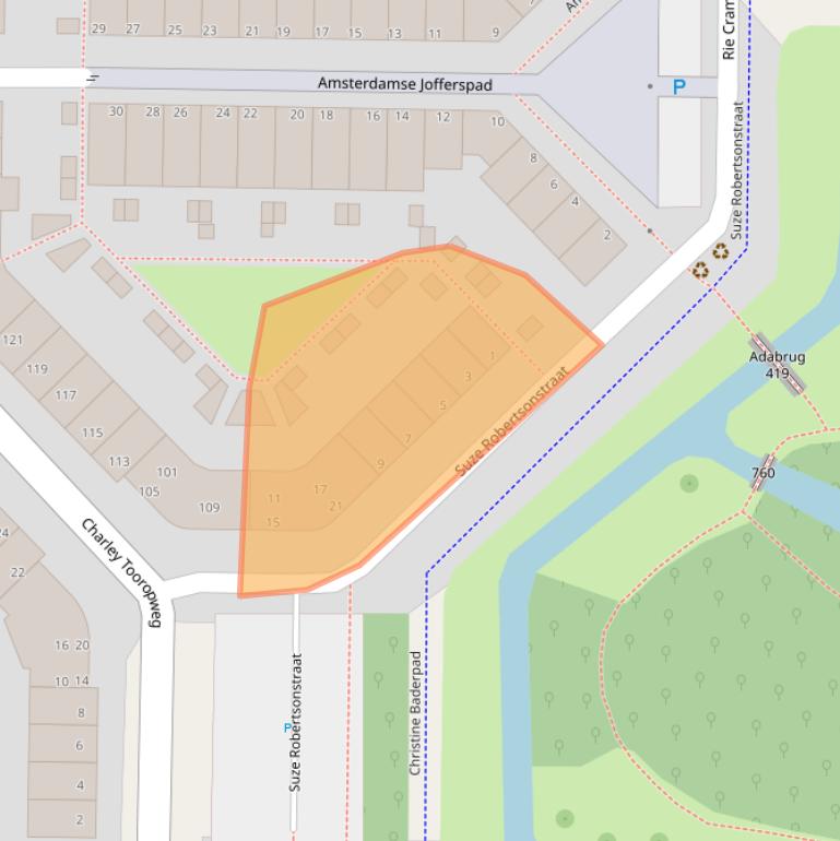Kaart van postcodegebied 2331LK.
