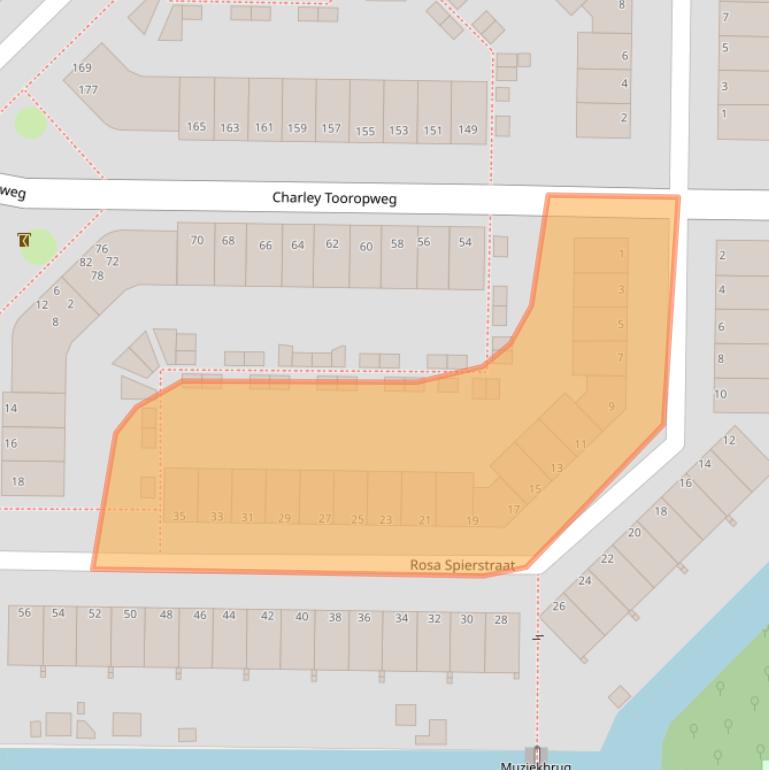Kaart van postcodegebied 2331LR.