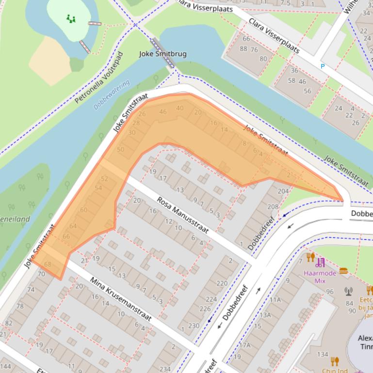 Kaart van postcodegebied 2331MA.