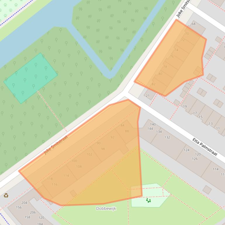 Kaart van postcodegebied 2331MB.