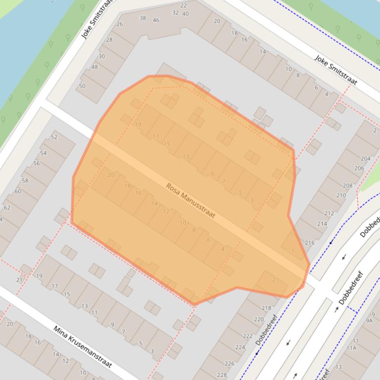 Kaart van postcodegebied 2331MC.