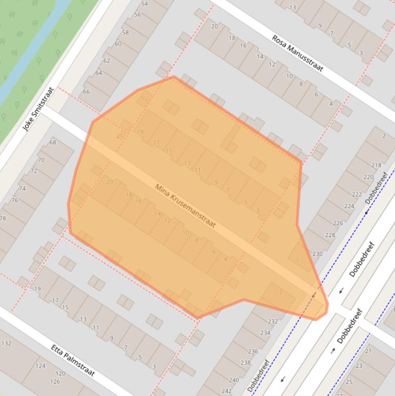 Kaart van postcodegebied 2331MD.