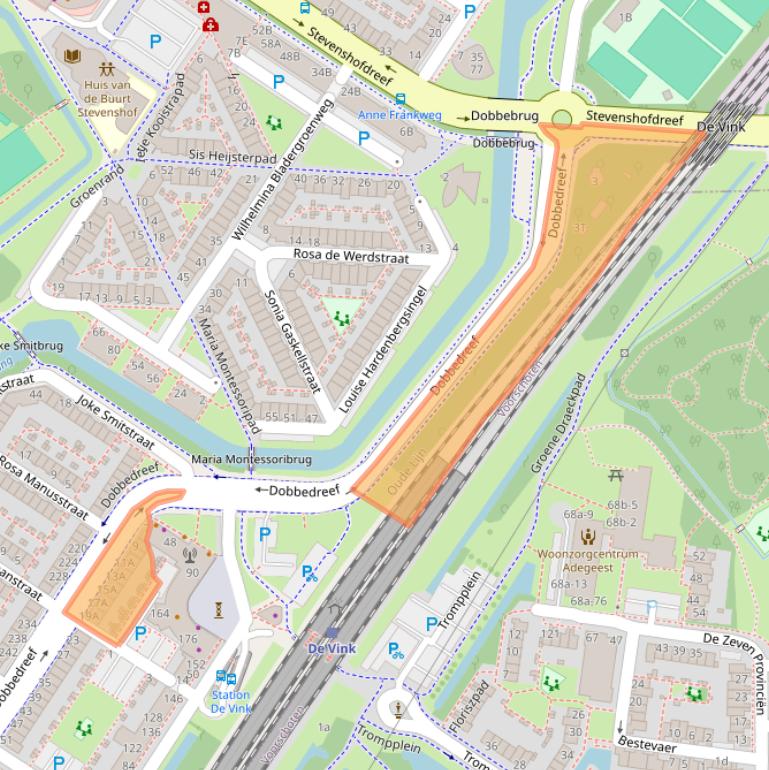 Kaart van postcodegebied 2331MK.