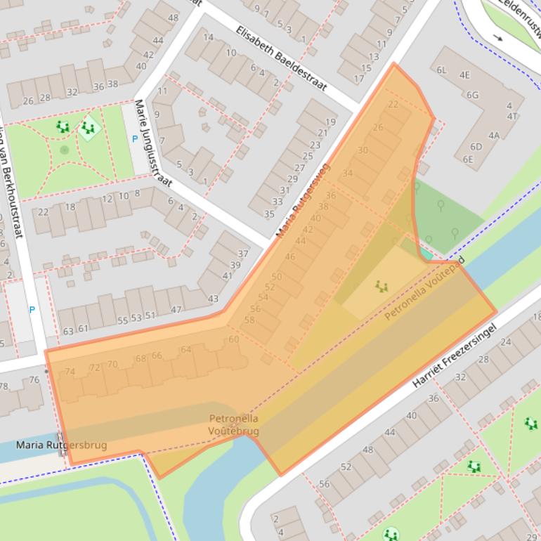 Kaart van postcodegebied 2331NW.