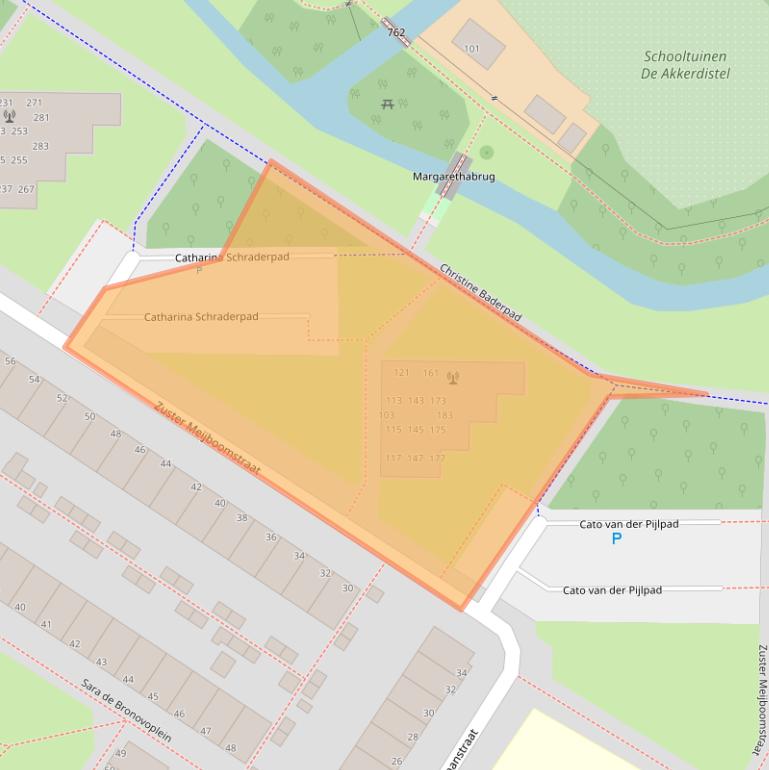 Kaart van postcodegebied 2331PG.