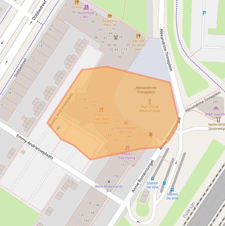 Kaart van postcodegebied 2331PP.