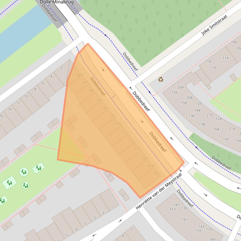 Kaart van postcodegebied 2331SB.