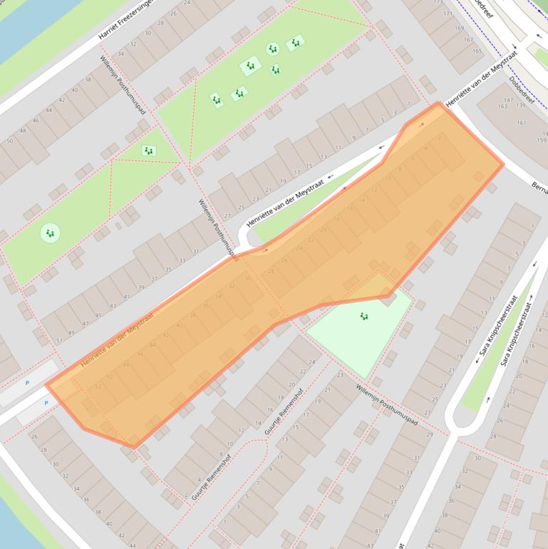 Kaart van postcodegebied 2331SE.