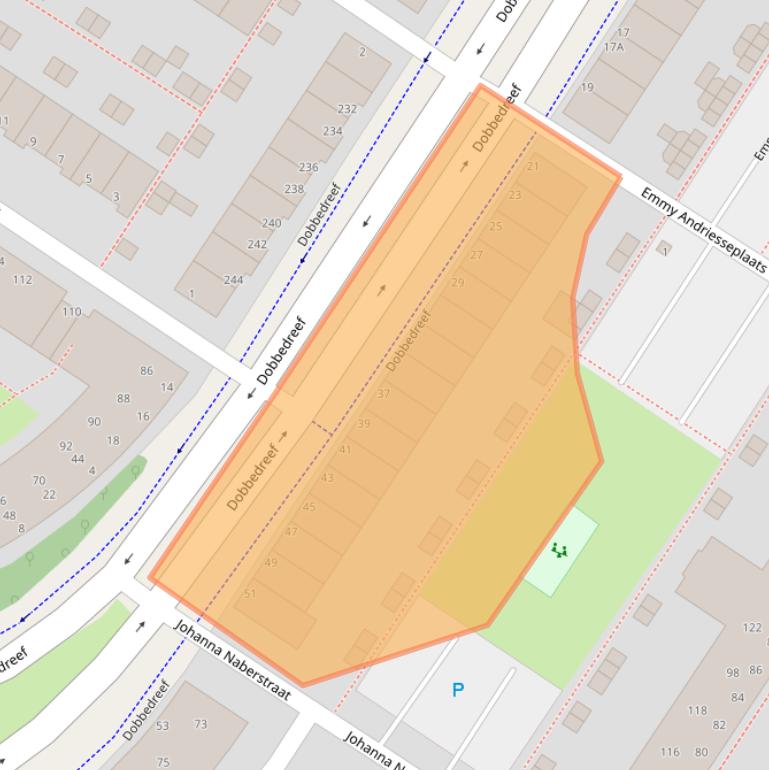 Kaart van postcodegebied 2331SW.