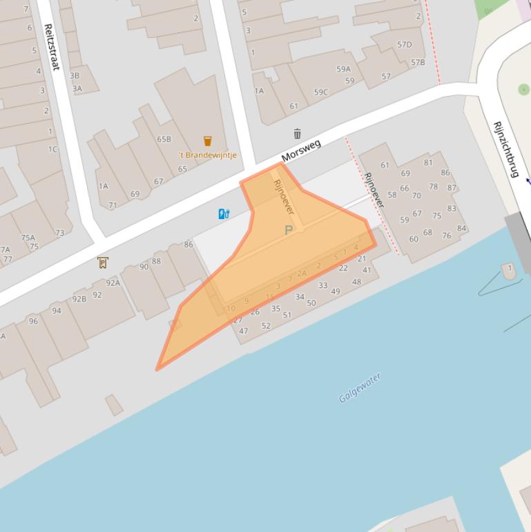 Kaart van postcodegebied 2332EH.