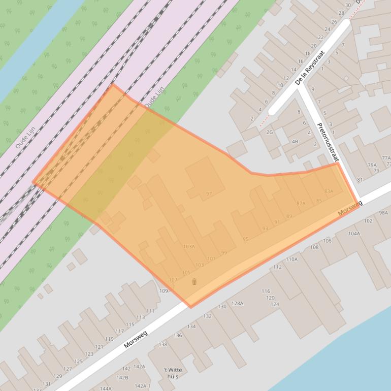 Kaart van postcodegebied 2332EL.