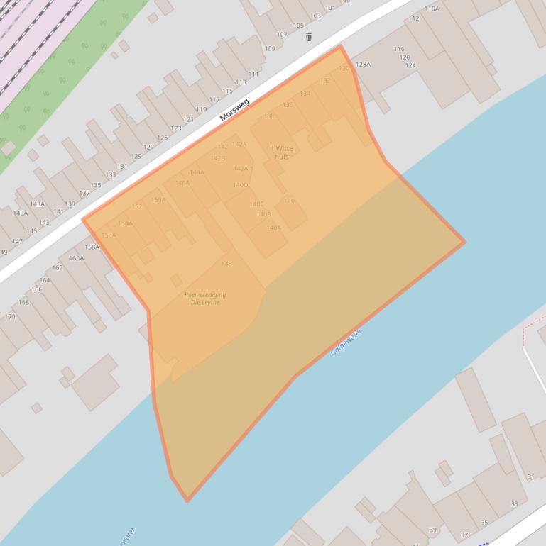 Kaart van postcodegebied 2332ER.