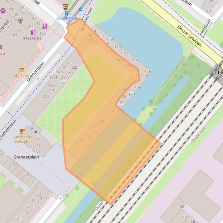 Kaart van postcodegebied 2332GP.