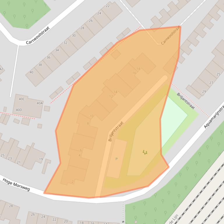 Kaart van postcodegebied 2332HW.