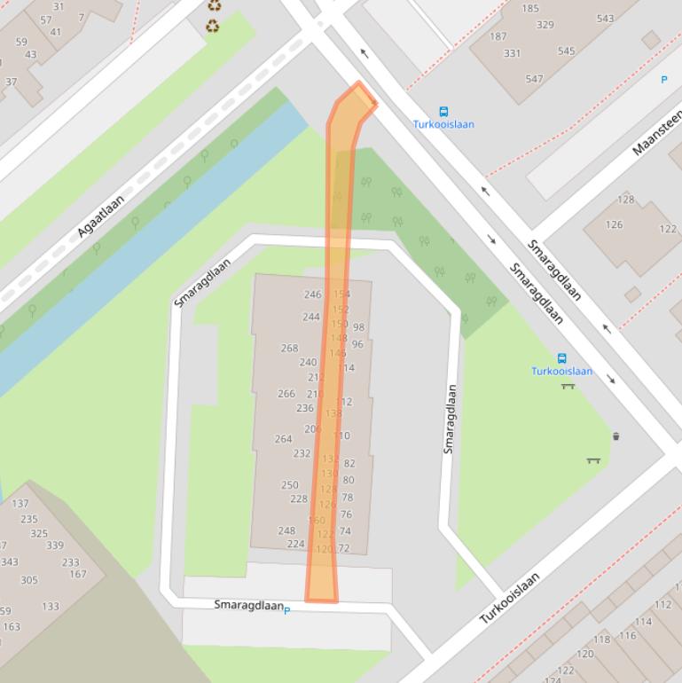 Kaart van postcodegebied 2332JX.