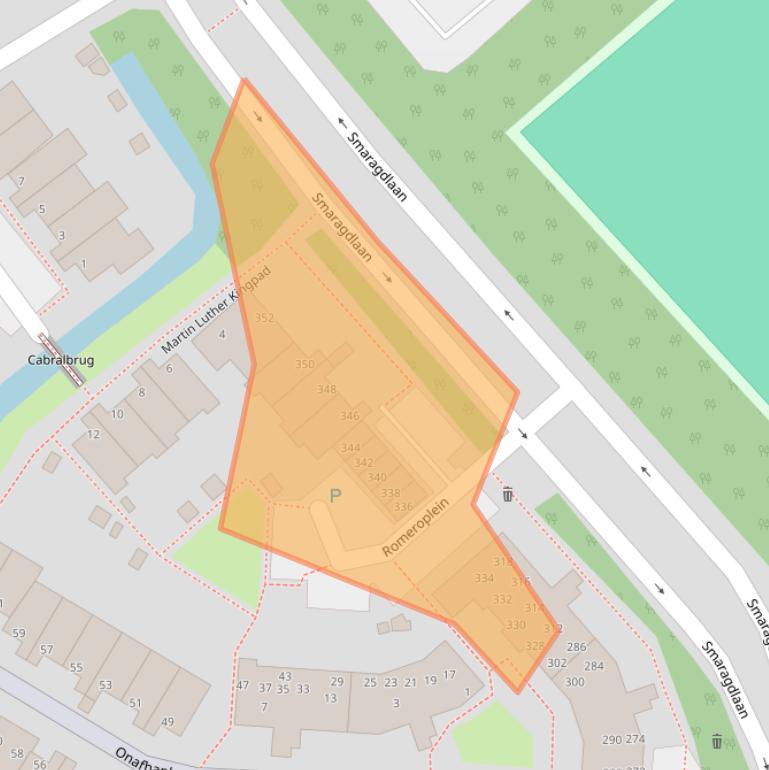 Kaart van postcodegebied 2332KS.