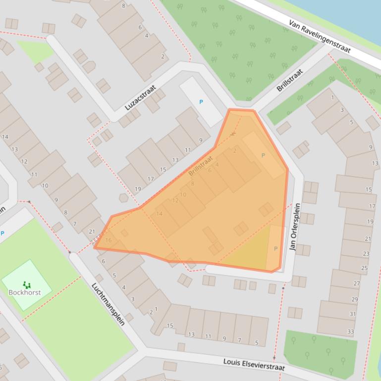 Kaart van postcodegebied 2332PC.