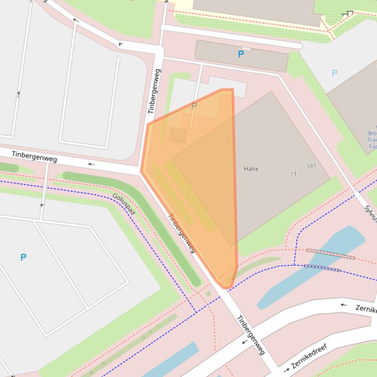 Kaart van postcodegebied 2333BB.