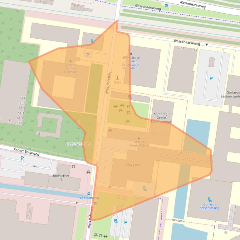 Kaart van postcodegebied 2333CA.