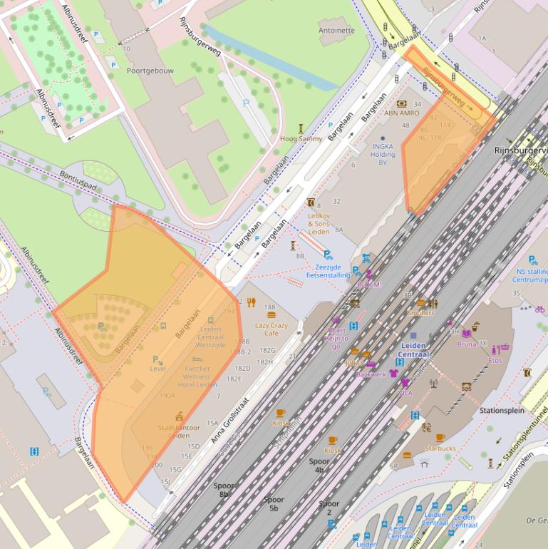 Kaart van postcodegebied 2333CW.