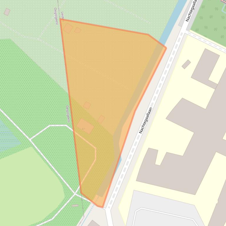 Kaart van postcodegebied 2333XH.